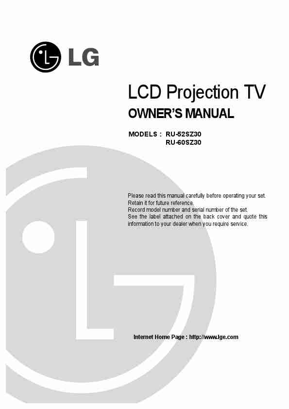 LG Electronics Projection Television RU-52SZ30-page_pdf